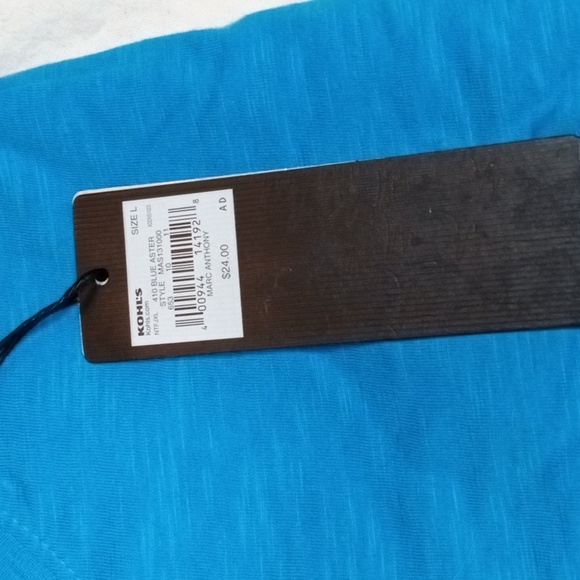 Marc Anthony Men's Blue Short Sleeve Shirt - Picture 4 of 6